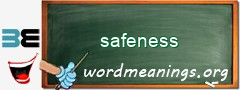 WordMeaning blackboard for safeness